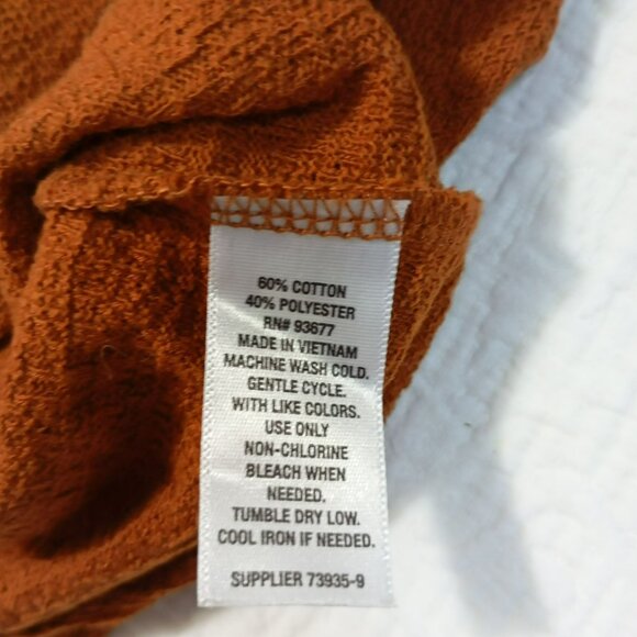 a.n.a A New Approach Womens Rust Blouse Size XXL With Bell Sleeves - Picture 7 of 11